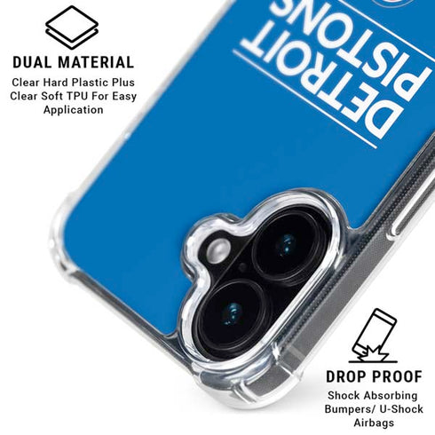 NBA Detroit Pistons Standard - Blue iPhone 16 Plus MagSafe Case